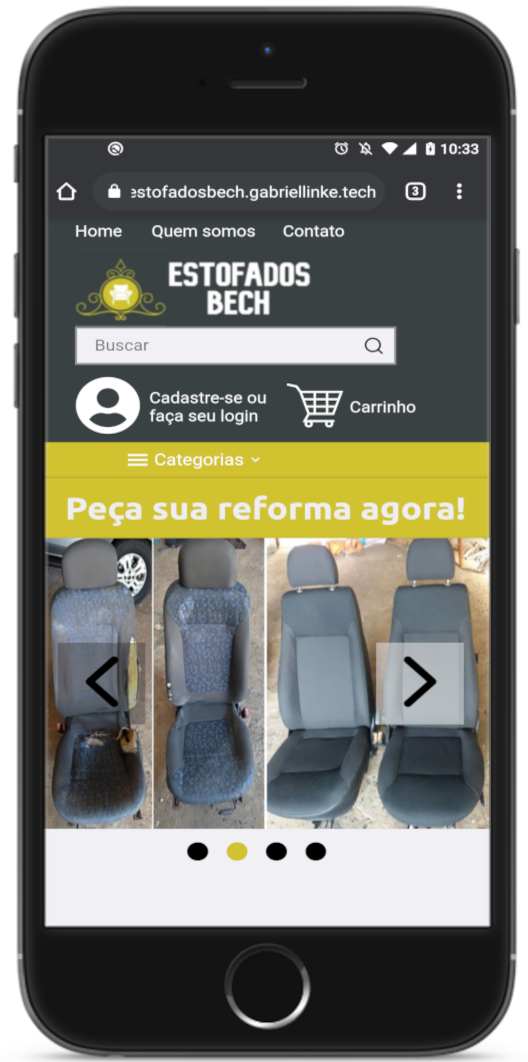 Imagens do website